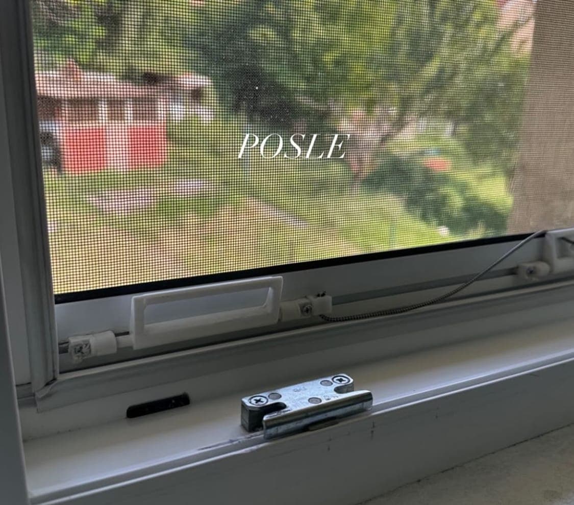 Prozor i komarnik — posle